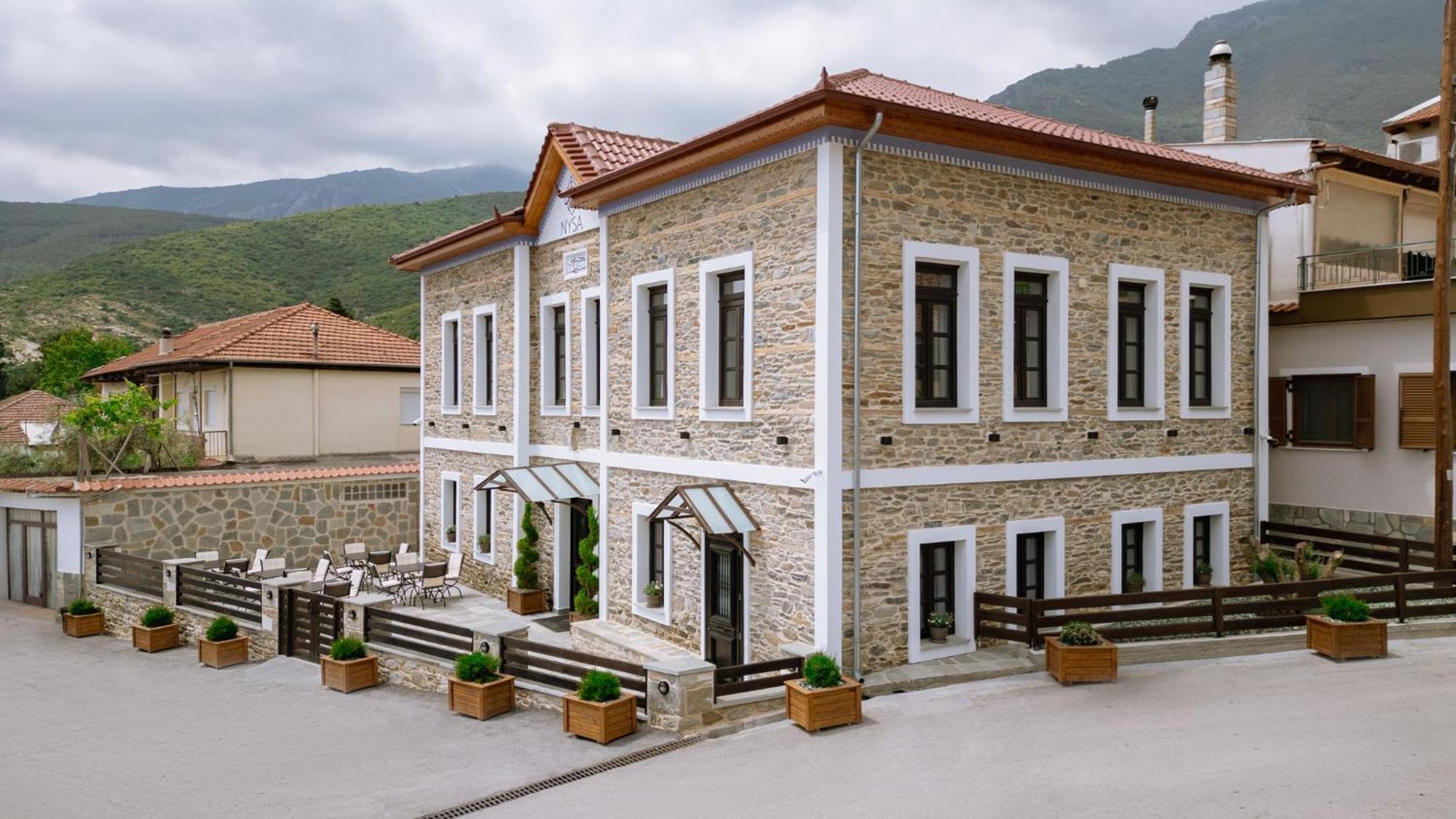 Νysa Hotel Mousthéni Exterior foto
